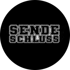 Sendeschluss Motiv 1 Anstecker mit Sicherheitsnadel Ø 25 mm