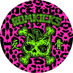 Rumkicks Motiv 2 Anstecker mit Sicherheitsnadel Ø 25 mm