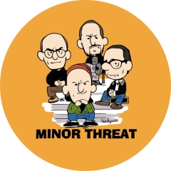 Minor Threat Motiv 6 Anstecker mit Sicherheitsnadel Ø 25 mm