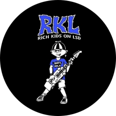 Rich Kids On LSD RKL R.K.L. Motiv 4 Anstecker mit Sicherheitsnadel Ø 25 mm