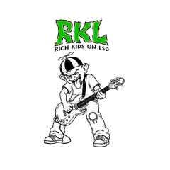 Rich Kids On LSD RKL R.K.L. Motiv 5 Anstecker mit Sicherheitsnadel Ø 25 mm