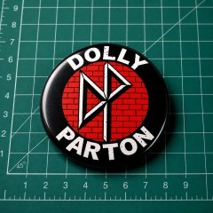 Dolly Parton Motiv 1 Anstecker mit Sicherheitsnadel Ø 25 mm