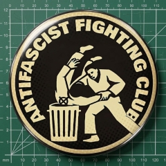 Antifascist Fighting Club Motiv 1 Anstecker mit Sicherheitsnadel Ø 25 mm