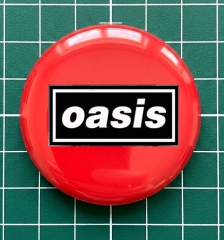 Oasis Motiv 1 Anstecker mit Sicherheitsnadel Ø 25 mm