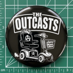 Outcasts, The Outcasts Motiv 2 Anstecker mit Sicherheitsnadel Ø 25 mm