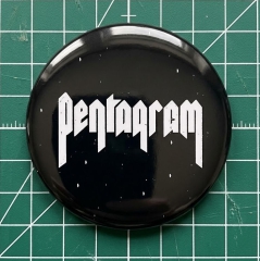 Pentagram Motiv 1 Anstecker mit Sicherheitsnadel Ø 25 mm