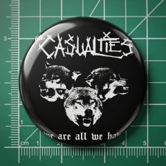 Casualties, The Casualties Motiv 5 Anstecker mit Sicherheitsnadel Ø 25mm