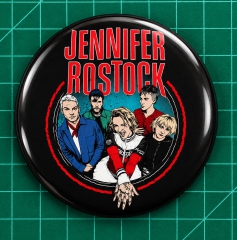 Jennifer Rostock Motiv 1 Anstecker mit Sicherheitsnadel Ø 25 mm