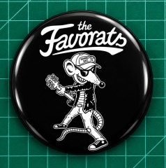 Favorats, The Favorats Motiv 1 Anstecker mit Sicherheitsnadel Ø 25 mm