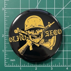 Olho Seco Motiv 2 Anstecker mit Sicherheitsnadel Ø 25 mm