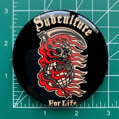 Subculture For Life Motiv 1 Anstecker mit Sicherheitsnadel Ø 25 mm