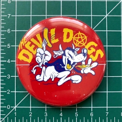 Devil Dogs Motiv 8 Anstecker mit Sicherheitsnadel Ø 25 mm