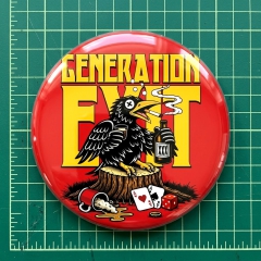 Generation Exit Motiv 2 Anstecker mit Sicherheitsnadel Ø 25 mm