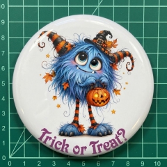 Halloween Kids Trick Or Treat Motiv 1 Anstecker mit Sicherheitsnadel Ø 38 mm