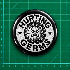 Hurting Germs Motiv 1 Anstecker mit Sicherheitsnadel Ø 25 mm