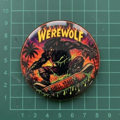 We'rewolf Motiv 3 Anstecker mit Sicherheitsnadel Ø 25mm