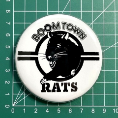 Boomtown Rats Motiv 3 Anstecker mit Sicherheitsnadel Ø 25 mm