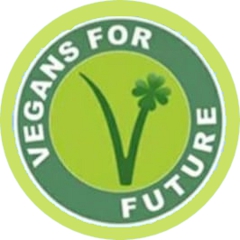 Vegans for future Supporter Club Anstecker mit Sicherheitsnadel Ø 25 mm